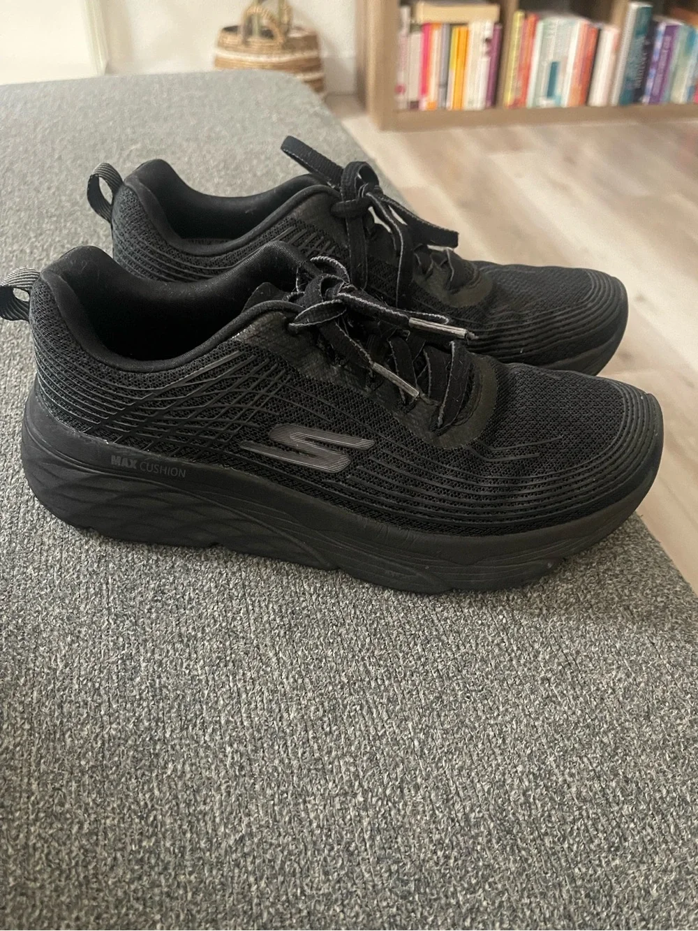Skechers Women’s Black Max Cushion Athletic Sneakers - Lightweight Support